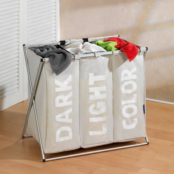 Бежов кош за пране Trio, 130 л - Wenko-image-1