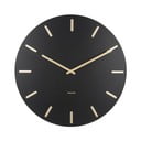 Черен стенен часовник Charm - Karlsson