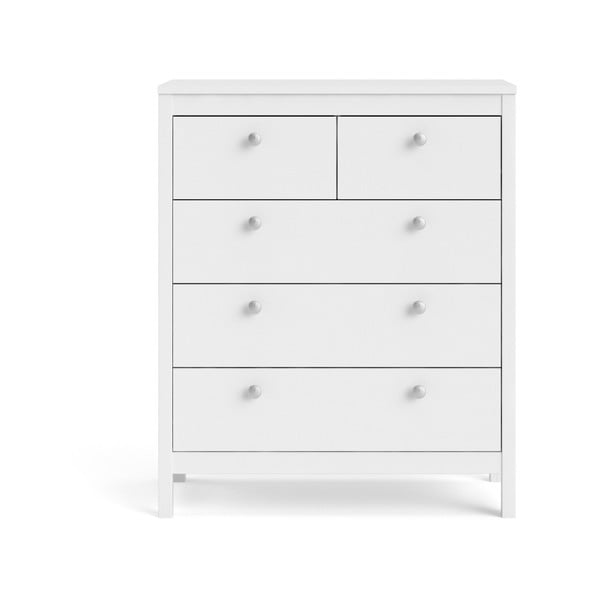 Бял висок скрин 82x99 cm Madrid – Tvilum-image-2