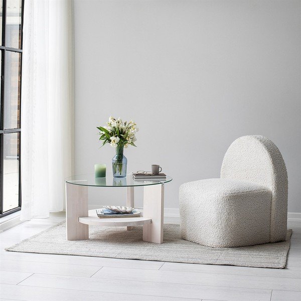 Бяла кръгла маса за кафе ø 75 cm Mondo - Neostill-image-4