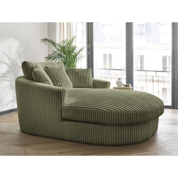 Зелено кресло от рипсено кадифе Belem – Bobochic Paris-image-1