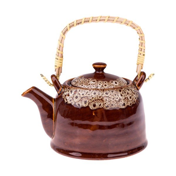 Кафяв керамичен чайник 900 ml Mottle – Dakls