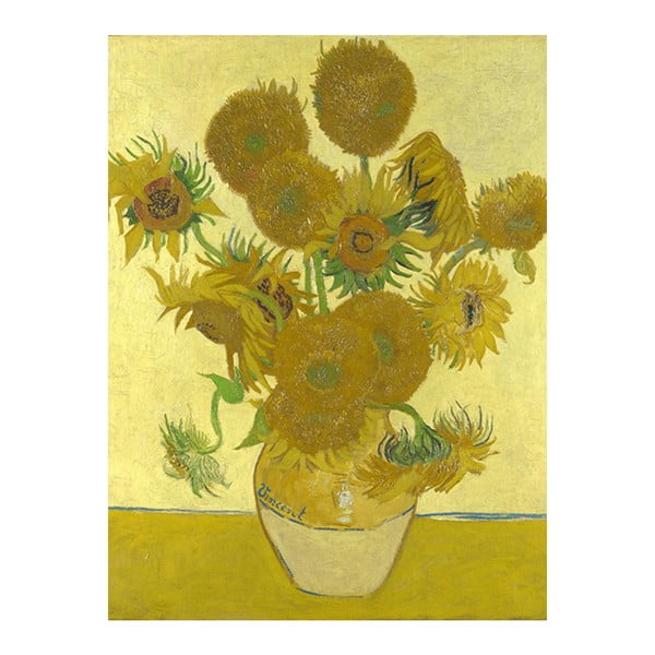 Obraz Vincenta van Gogha - Sunflowers 3, 40x30 cm