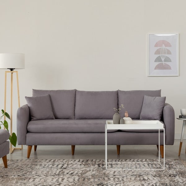 Сив диван 215 cm Sofia – Balcab Home-image-4
