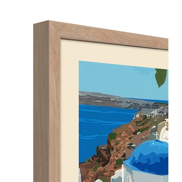 Печатна картина с включена рамка 50x70 cm Santorini – Styler-image-4