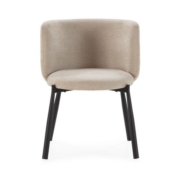 Бежови тапицирани трапезни столове в комплект 2 бр. Ginny – MOME-image-3