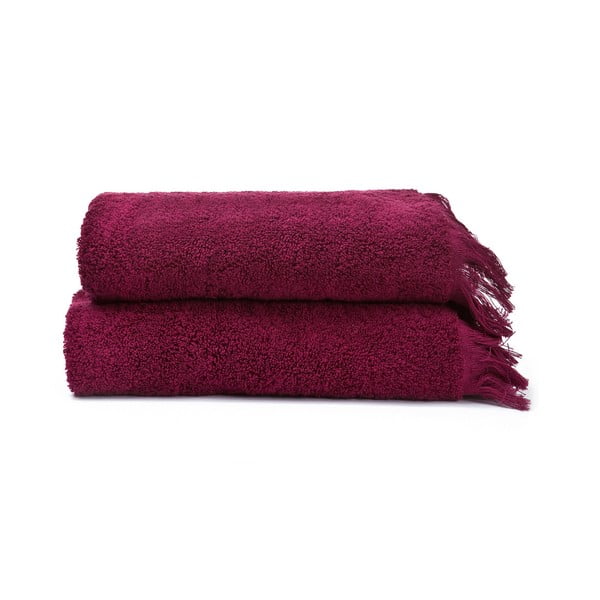 Комплект от 2 червени кърпи от 100% памук , 50 x 90 cm - Bonami Selection