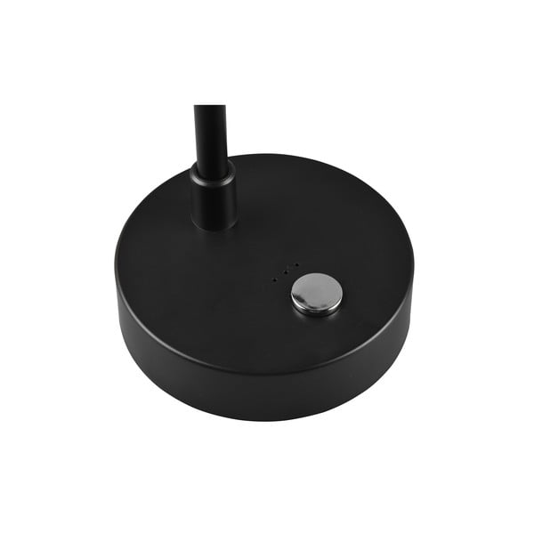 Черна гланцова настолна LED лампа с възможност за димиране (височина 28 cm) Lenny - Trio-image-4