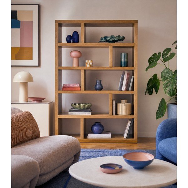 Етажерка за книги от екзотична дървесина 120x173 cm Dublin - TemaHome-image-3