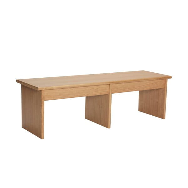 Маса за телевизор от декор от дъб  в естествен цвят 99x30 cm Doppio – Hübsch-image-2