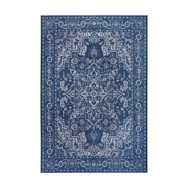 Синьо-бежов килим на открито Виена, 120 x 170 cm - Ragami