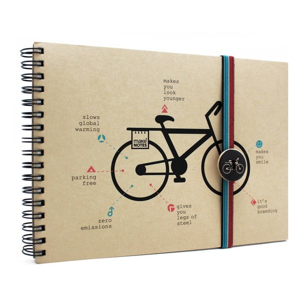 Тетрадка A5 Bike, 100 страници - Makenotes