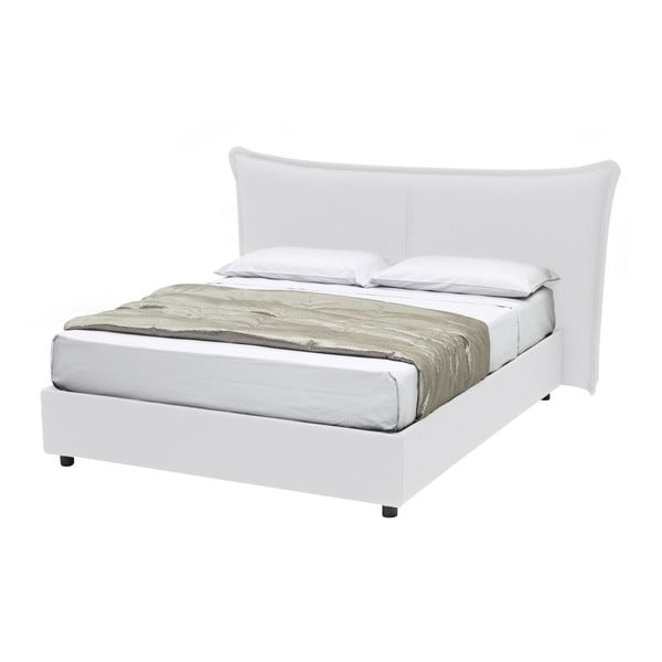 Bílá dvoulůžková postel s úložným prostorem 13Casa Dumbo, 160 x 190 cm