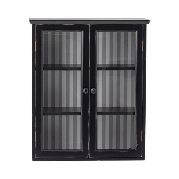 Черна висяща витрина от масивна ела 51,5x66,5x22,5 cm Hazem – Bloomingville