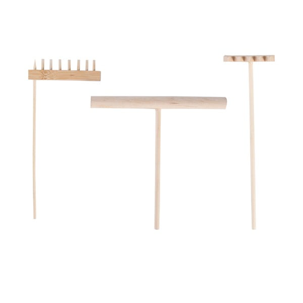 Комплект от 3 бамбукови инструмента за поддръжка на дзен градина - Esschert Design
