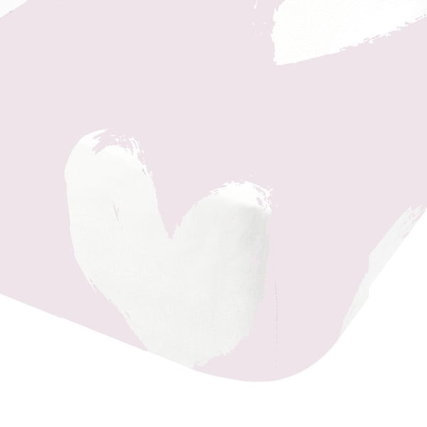 Единичен фланелен детски чаршаф 90x190 cm Hearts – Catherine Lansfield-image-2