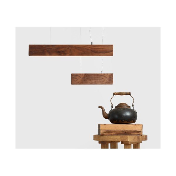 Висяща лампа от орехово дърво Форма по поръчка Line Plus M Woody - CustomForm-image-3