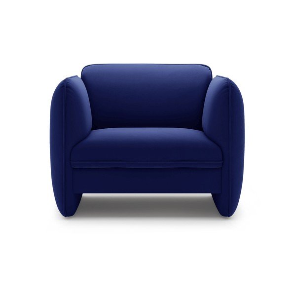 Синьо  кадифено кресло Georgia – Micadoni -image-2