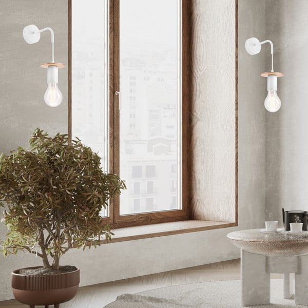 Бяла стенна лампа Angelina – LAMKUR-image-3