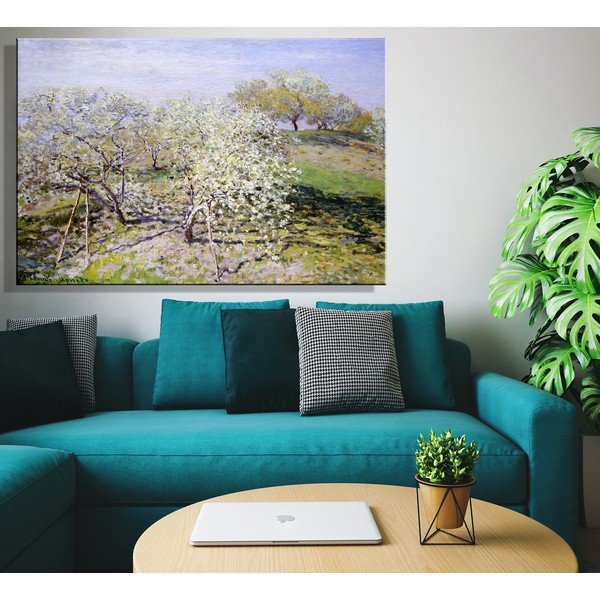 Репродукция на картина на Клод Моне - , 90 x 60 cm Spring - Fedkolor-image-1