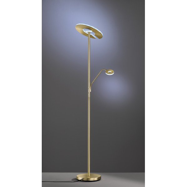 LED затъмняваща се подова лампа златна (височина 180 cm) Dent – Fischer & Honsel-image-4