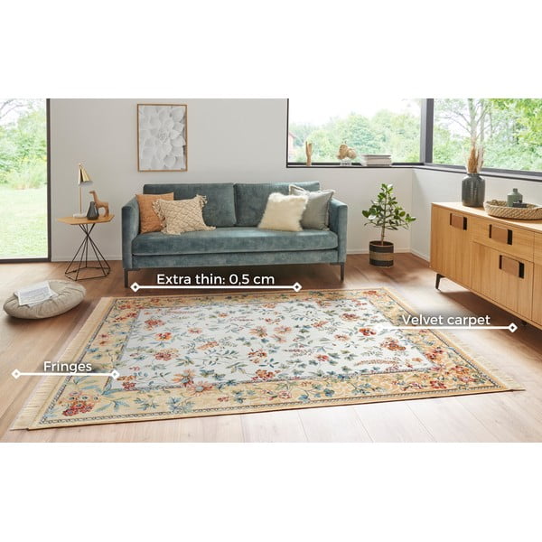 Бежов килим от вискоза 160x230 cm Oriental – Nouristan-image-3