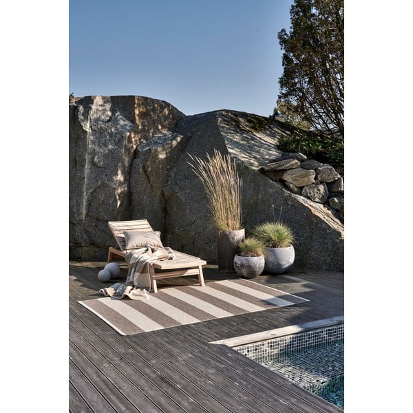 Бежова и кремава пътека за открито и закрито 70x300 cm Bob Mud Vanilla – Pappelina-image-1