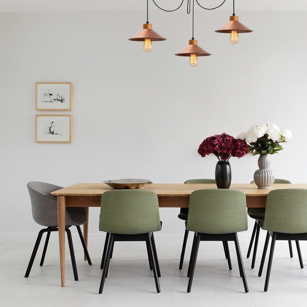 Висящо осветително тяло в меден цвят с метален абажур ø 114 cm Manavgat – Opviq lights-image-1