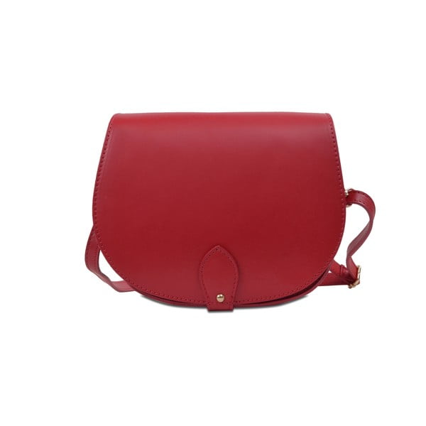 Червена кожена чанта Coralie - Infinitif