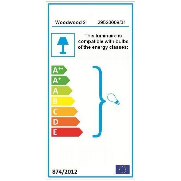 Бяла подова лампа с дървена рамка - Woodman-image-1