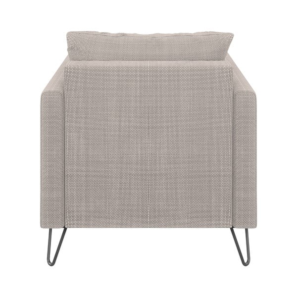 Светлокафяво шенилово кресло Freya – Ropez-image-2