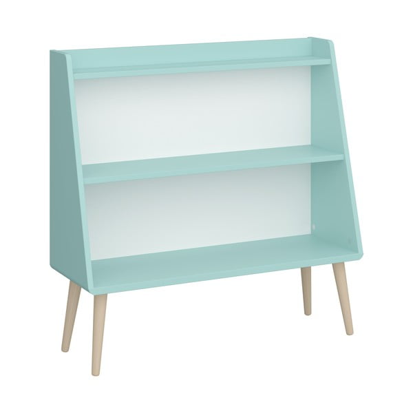 Детски шкаф за книги в тюркоазен цвят 81x80 cm Gaia - Tvilum-image-2
