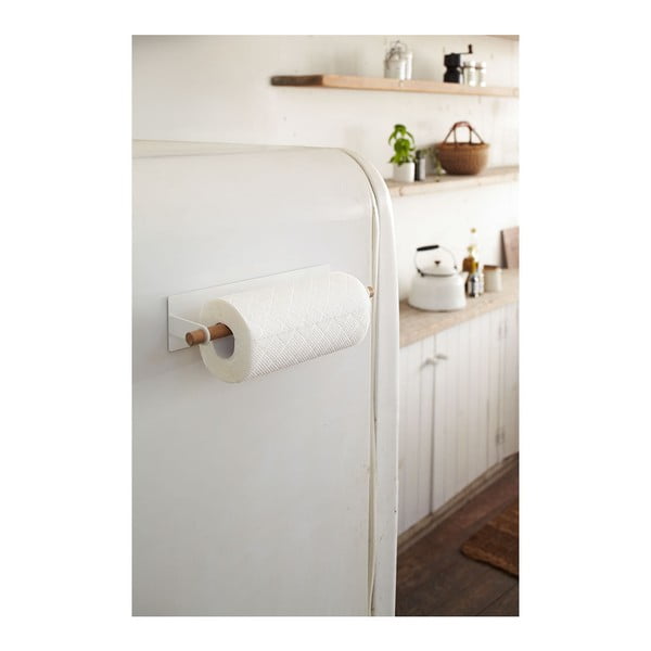 Бял магнитен държач за кърпи Tosca - YAMAZAKI-image-1