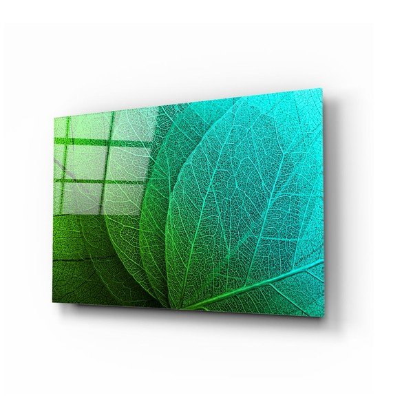 Стъклена картина Green Leaf - Insigne