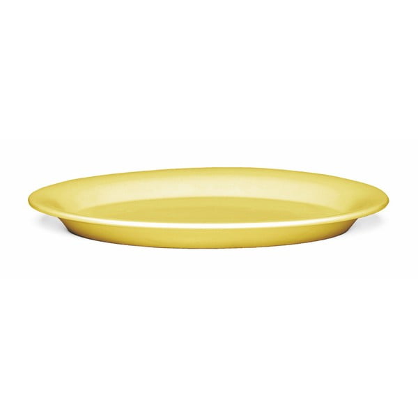 Жълта овална керамична чиния , 33 x 22 cm Ursula - Kähler Design
