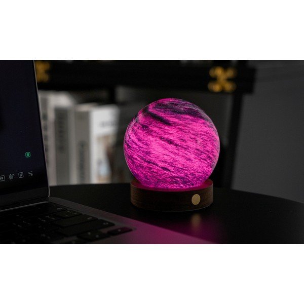 Тъмнокафява/в тъмно естествен цвят светлинна декорация с USB ø 8 cm Stellar Ocean – Gingko-image-4