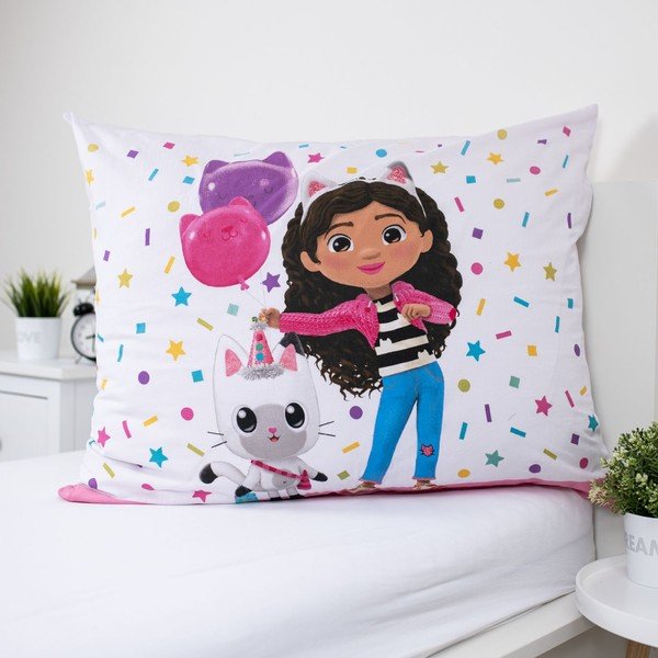 Единично  памучно детско спално бельо 140x200 cm Gabby's Dollhouse "Confetti" – Jerry Fabrics-image-3