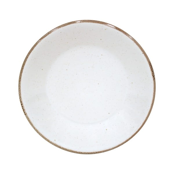 Бяла каменоделска десертна чиния Sardegna, ⌀ 16 cm - Casafina