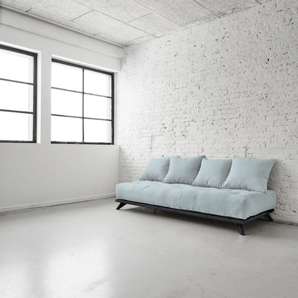 Pohovka Senza Black/Sky Blue-image-1