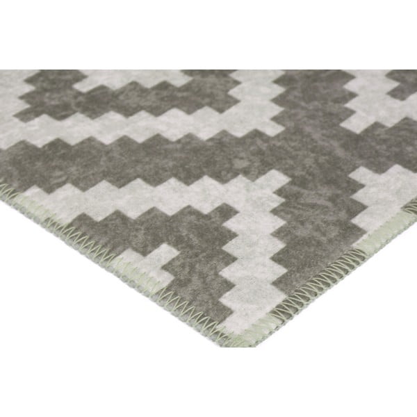 Светлокафяв и кремав килим, който може да се мие, 180x120 cm - Vitaus-image-2