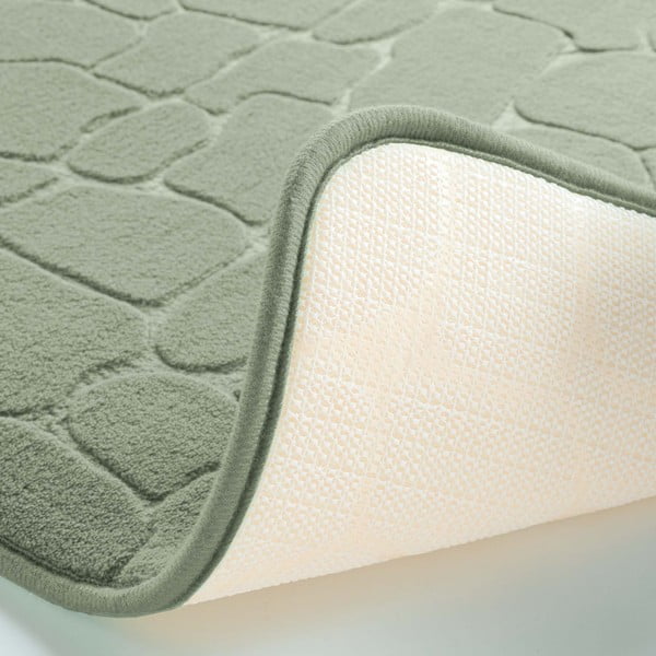 Зелен килим за баня 50x120 cm Ricochet – douceur d'intérieur-image-3