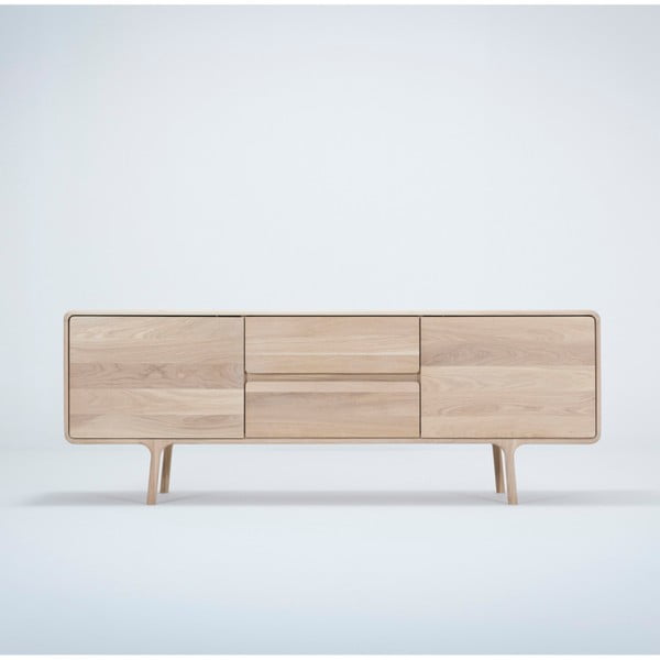 ТВ скрин от масивна дъбова дървесина Fawn - Gazzda-image-3