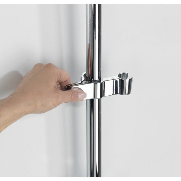 Държач за душ глава от неръждаема стомана в блестящо сребристо - Wenko-image-1