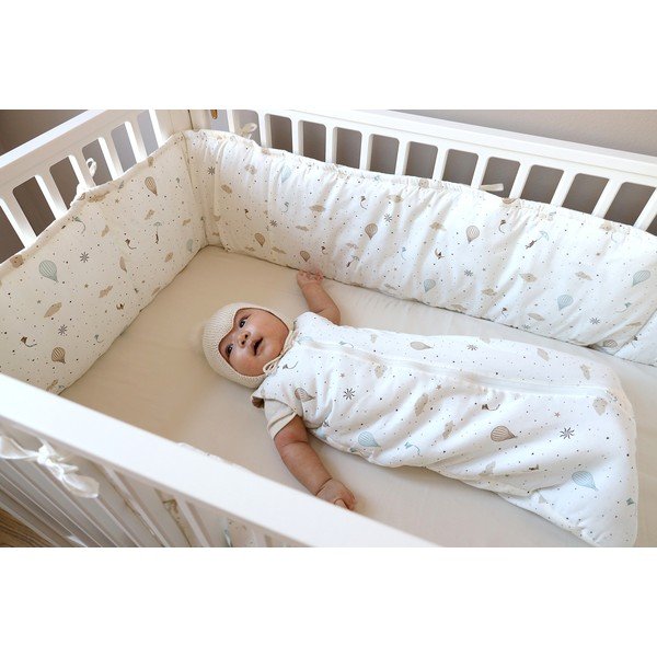 Калъф за матрак за детско легло от органичен памук в цвят слонова кост 365 cm Dreamland – Cam Cam Copenhagen-image-1