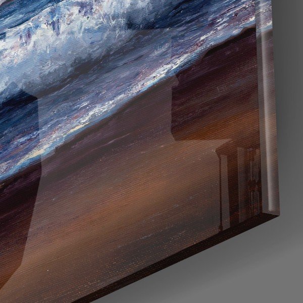 Картина върху стъкло , 72 x 46 cm Waves - Insigne-image-2