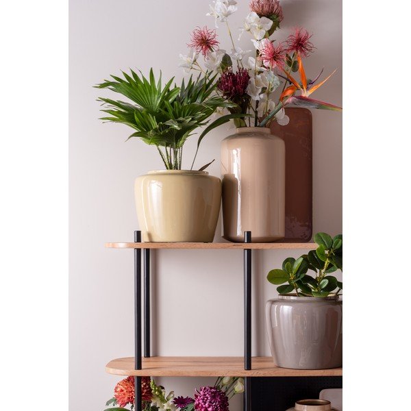 Бежов емайл Голяма ваза, височина 28 cm - PT LIVING-image-1