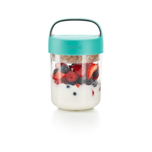 Буркан за супа с тюркоазен капак , 400 ml To Go - Lékué