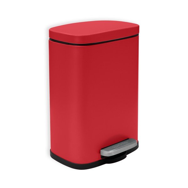Червено стоманено кошче за боклук с педал 5 l   Akira – Spirella