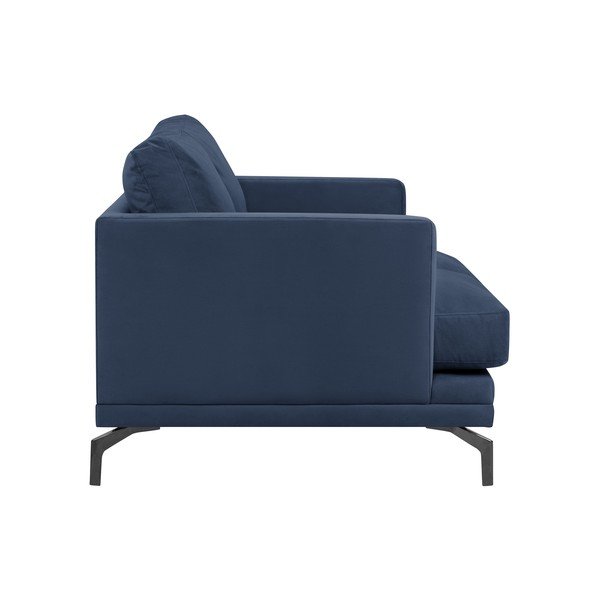 Tmavě modrá pohovka s podnožím v černé barvě Windsor & Co Sofas Jupiter-image-2