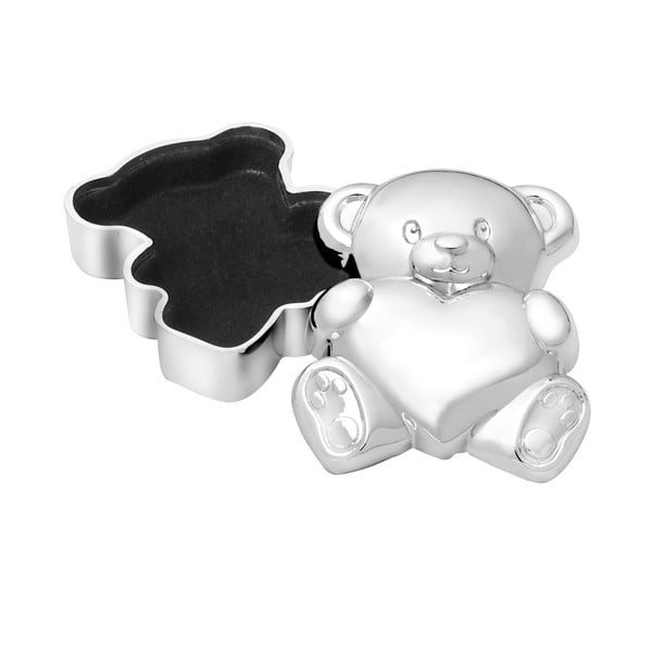 Метална кутия за първи зъбки 6x5x2 cm Bear with Heart – Zilverstad